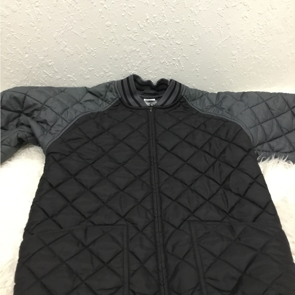 Big Boys streetwear Footlocker Full Zip Diamond Black Puffer Jacket Large